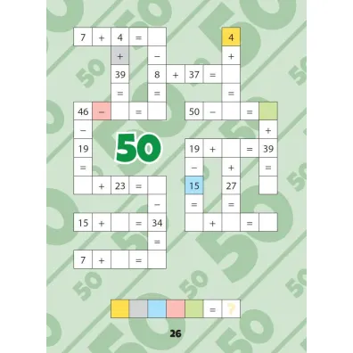 Matematyka w krzy��wkach. Dodawanie i odejmowanie w zakresie 50