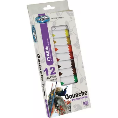 Centrum Farby gwaszowe 12 x 12 ml
