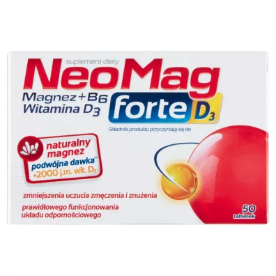 NeoMag Forte D3 - suplement diety 50 tab.