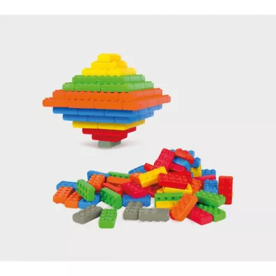 Klocki konstrukcyjne dla najm�odszych Klocki budowlane Bricks Junior 140 element�w