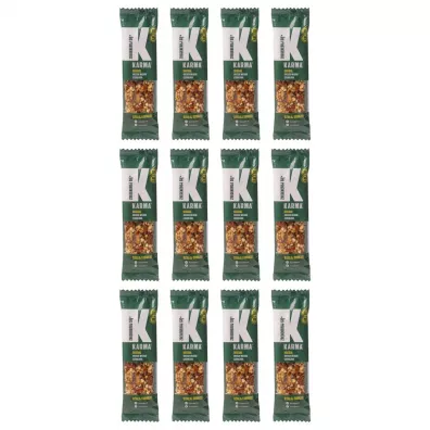 Karma Bars Zregeneruj si Baton migdaowy z orzechami woskimi i czekolad zgrzewka 12 x 44 g