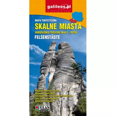 Skalne Miasta - mapa papierowa