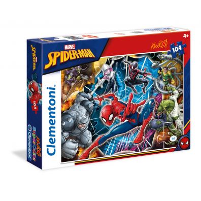 Puzzle maxi 104 el. Supercolor. Spider man Clementoni
