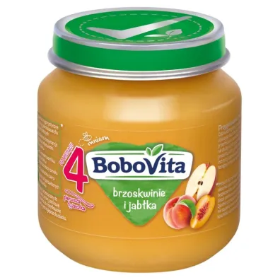 BoboVita Brzoskwinie i jab�ka po 4 miesi�cu 125 g