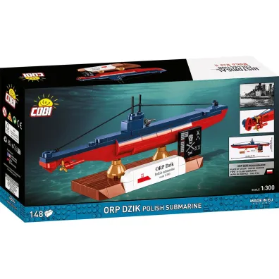 Historical collection wwii COBI klocki Polish Submarine ORP Dzik COBI-4864