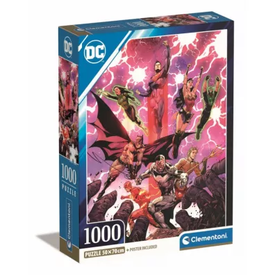 Puzzle 1000 el. Compact Dc Comics Justice League Clementoni