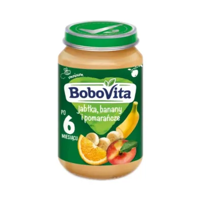 BoboVita Jab�ka banany i pomara�cze po 6 miesi�cu 190 g