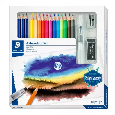 Staedtler Zestaw do malowania Design Journey Watercolour Set 18 szt.