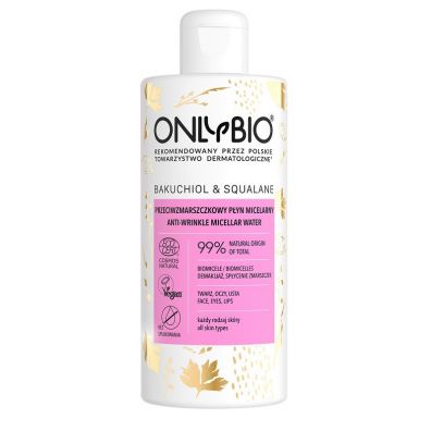 OnlyBio Pyn micelarny przeciwzmarszczkowy Bakuchiol&Squalane Anti-Wrinkle Micellar Water 300 ml