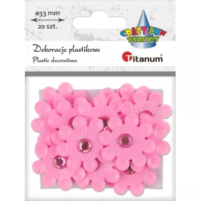 Titanum Dekoracje samoprzylepne 3D kwiaty 20 szt.