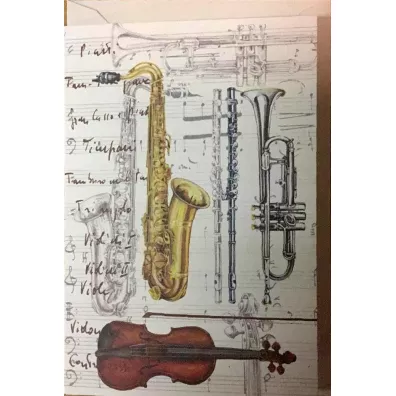 Tassotti Karnet B6 + koperta 5648 Instrumenty
