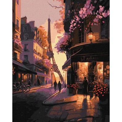 Ideyka Malowanie po numerach - Francuskie ulice 40x50cm