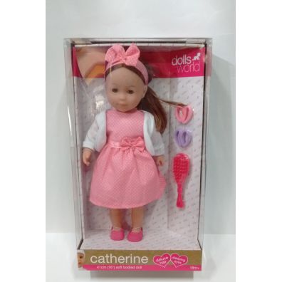 Lalka Catherine ciemne wosy 41 cm Dolls World