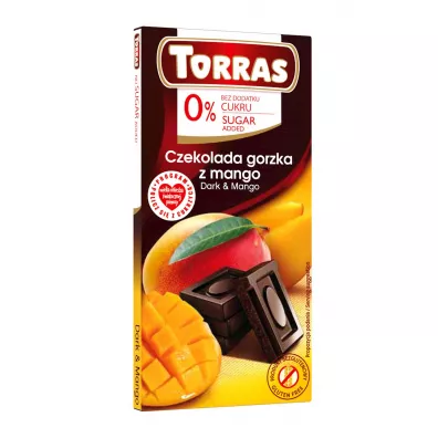 Torras Czekolada gorzka z mango 75 g