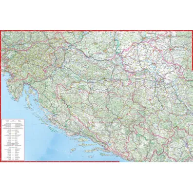 Chorwacja mapa samochodowa 1:650 000 papier 2019