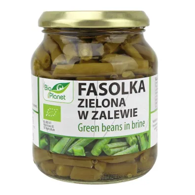 Bio Kontynenty Fasolka zielona w zalewie (s�oik) Zestaw 3 x 340 g Bio