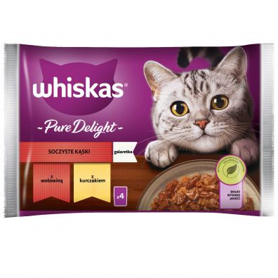 Whiskas Mokra karma dla kota mix smakw w galaretce saszetki 4x85 g