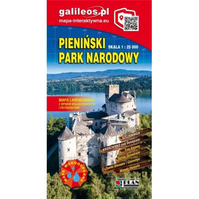 Mapa turystyczna - Pieni�ski PN 1:25 000 laminat