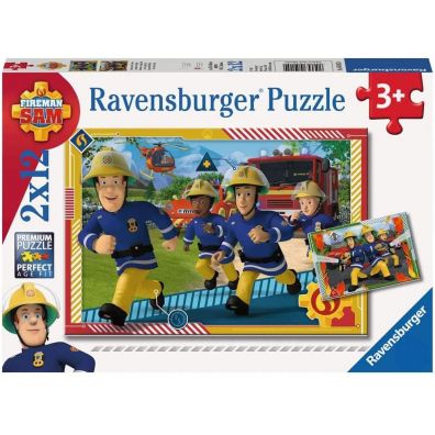 Puzzle 2 x 12 el. Straak Sam i jego druyna Ravensburger