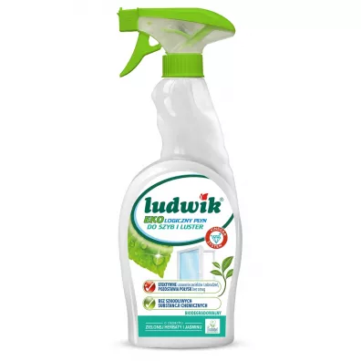 Ludwik P�yn do mycia szyb i luster Ecolabel Zielona herbata i ja�min 750 ml