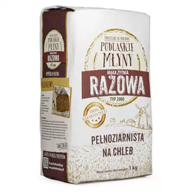 Pzz Podlaskie M�yny M�ka �ytnia razowa typ 2000 1 kg