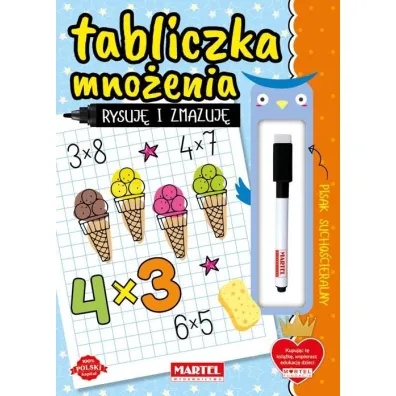 Rysuj� i zmazuj�. Tabliczka mno�enia z flamastrem - Natasza Korpik