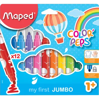 Maped Flamastry My first Jumbo Colorpeps 12 szt.