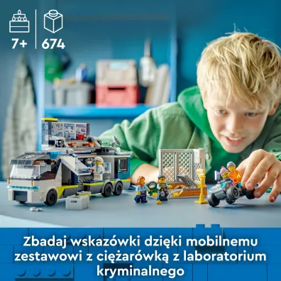 LEGO City Policyjna ci�ar�wka z laboratorium kryminalnym 60418
