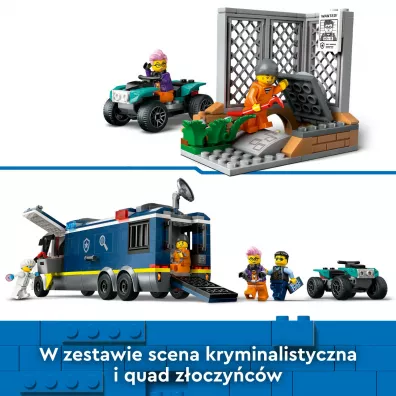 LEGO City Policyjna ci�ar�wka z laboratorium kryminalnym 60418