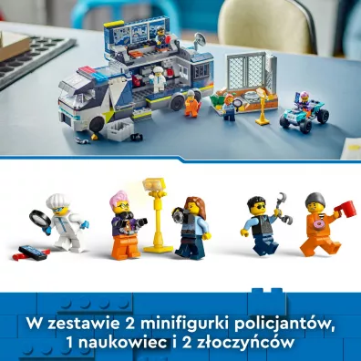 LEGO City Policyjna ci�ar�wka z laboratorium kryminalnym 60418