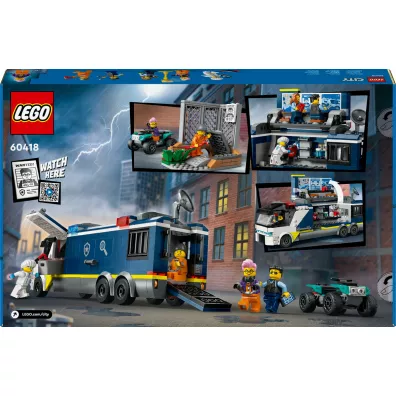LEGO City Policyjna ci�ar�wka z laboratorium kryminalnym 60418