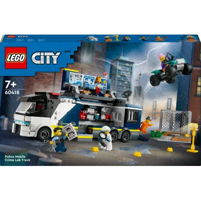 LEGO City Policyjna ci�ar�wka z laboratorium kryminalnym 60418