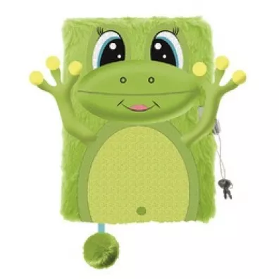Pami�tnik A5 w�ochacz z k��dk� 3D My Little Friend Happy Frog 96 kartek