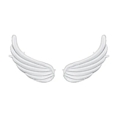 PartyDeco Balony foliowe do girland Skrzyda 104x60cm biae