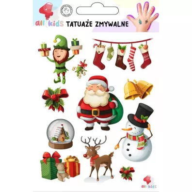 Tatuae zmywalne dla dzieci Boe Narodzenie 2 All4Kids