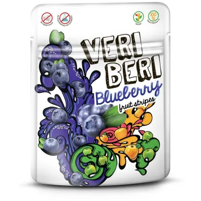 Veri Beri �elki jagodowe paski owocowe 50 g