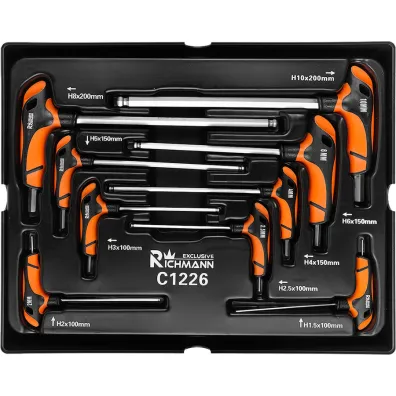 Zestaw kluczy trzpieniowych imbusowych z kulk� 1,5-10mm Corona C1226
