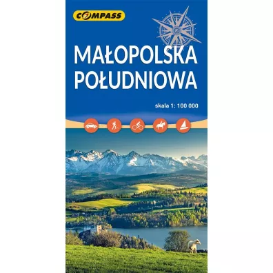 Ma�opolska Po�udniowa mapa skala 1 : 100 000