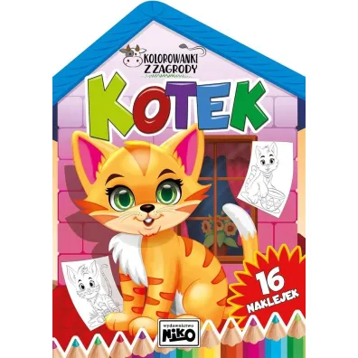 Kolorowanki z zagrody. Kotek - Artur Rajch