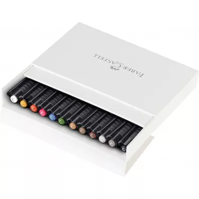 Faber-Castell Pitt artist pen c zestaw do kaligrafii 12 kol. studio box