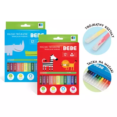 Interdruk Mazaki trjktne 12 szt.