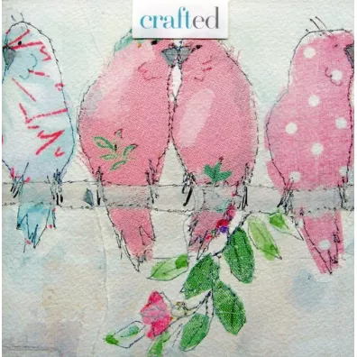 Museums & Galleries Karnet kwadrat z kopert� Parakeets