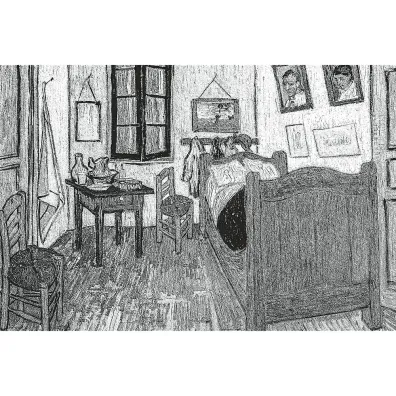 Puzzle Puzzlorama 500 el. Pok�j van Gogha w Arles Trefl