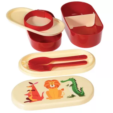 Rex London Trade Lunchbox bento, Kolorowe Zwierzaki