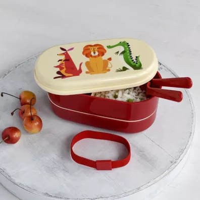 Rex London Trade Lunchbox bento, Kolorowe Zwierzaki