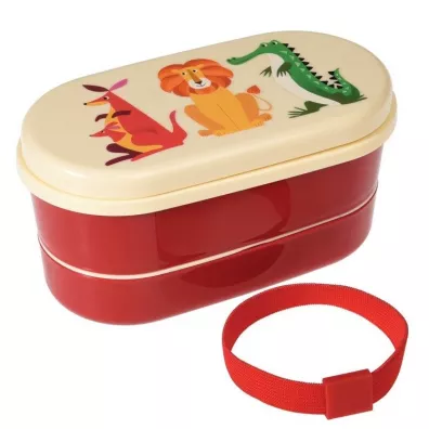 Rex London Trade Lunchbox bento, Kolorowe Zwierzaki