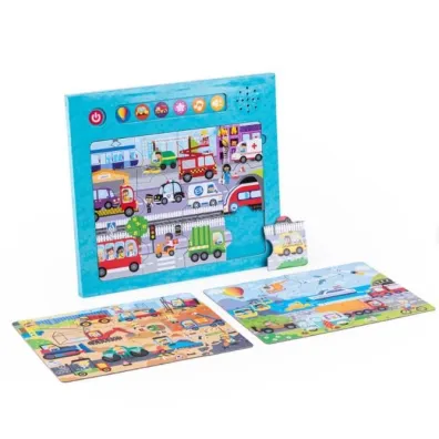 Puzzle d�wi�kowe wok� nas. Pojazdy. Dumel