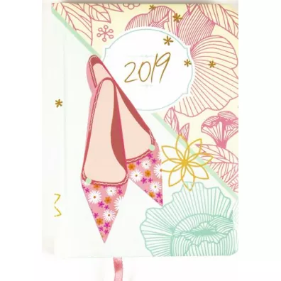 Pastel Kalendarz B6 Tygodniowy Di3 2019 R�owe Pantofelki