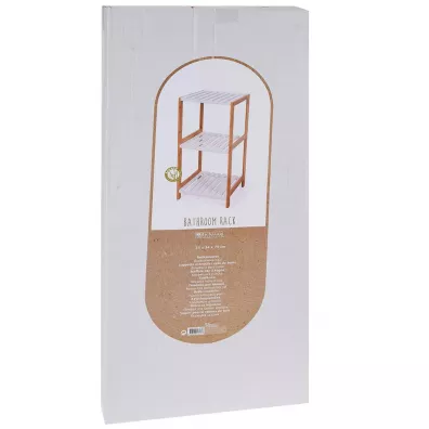 H&S Decoration Drewniany rega 3 pki