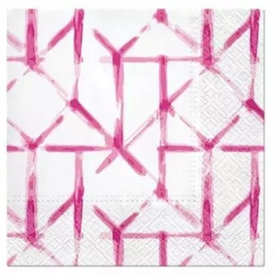 Paw Serwetki Watercolor Grid r�owe 33x33 cm